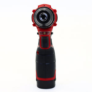 Taladro percutor inalámbrico de 1/2 pulgada con portabrocas sin llave, motor sin escobillas, a batería, reversible, con accesorios para uso doméstico y bricolaje. - Product Image 1