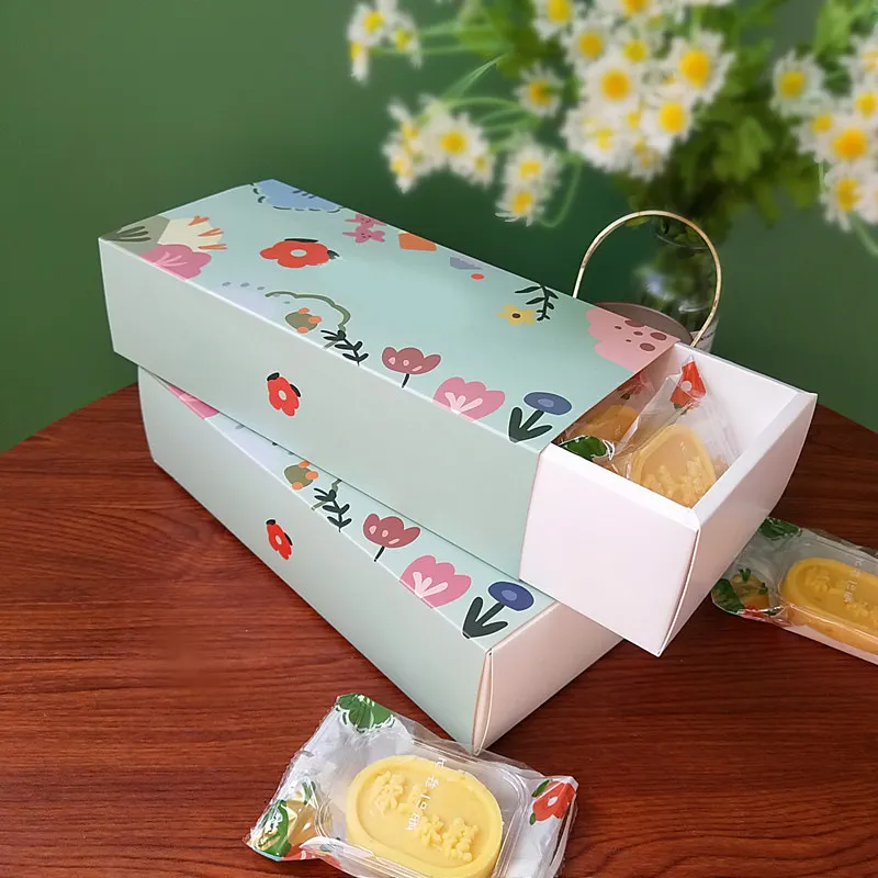 Boîte cadeau rectangulaire pour biscuits, ananas, bac à légumes, pâtisserie, type tiroir en papier, boîte cadeau vide