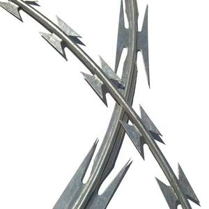 Cuộn dây thép gai dao cạo - Dây thép mạ kẽm với cạnh dao cạo sắc bén & chắc chắn để xây dựng bảo vệ - Product Image 2