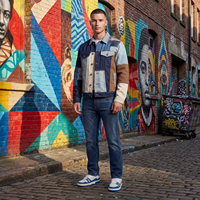 Veste en jean respirante à col montant pour homme, qualité supérieure, design tendance, streetwear premium, OEM ODM