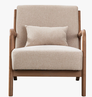 Fauteuil en bois massif pour salon, mobilier d'intérieur, vente en gros