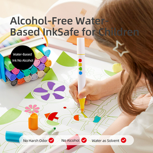 Mideer MD4308-4310デュアルチップウォッシャブルマーカー-マルチカラーウォッシャブルファンブラシマーカー - Product Image 4