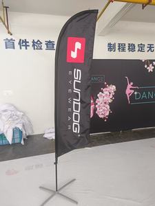 Kustom poliester luar ruangan iklan pantai bendera promosi bendera & spanduk untuk jalan acara dengan Logo khusus - Product Image 4