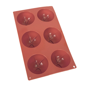 Moule à gâteau antiadhésif 6 cavités en silicone pour bonbons, mousse au <span class=keywords><strong>chocolat</strong></span>, gelée, savon, cuisine - Product Image 6