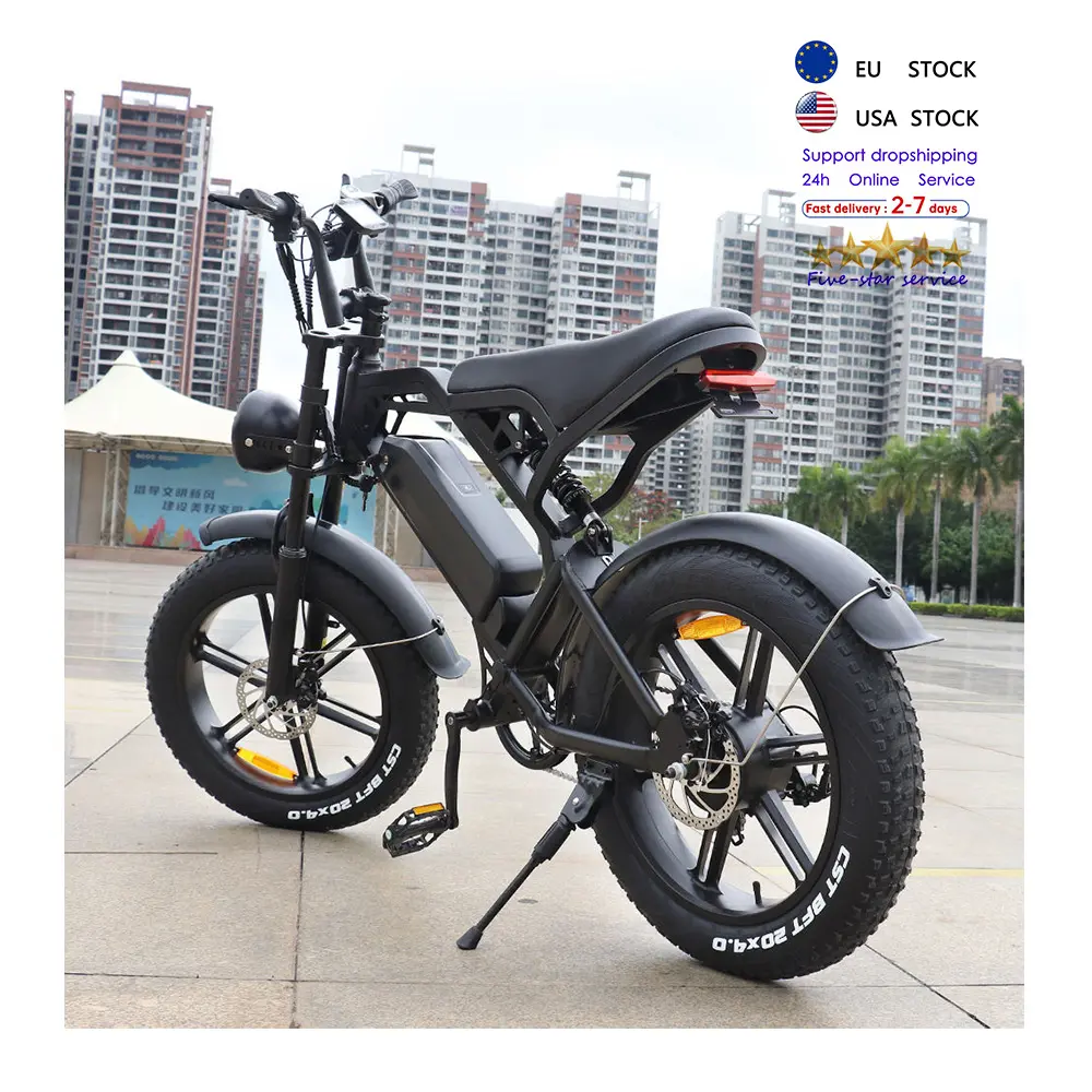 V20 전기화물 자전거 elettrica mtb ebike 전기 팻 바이크 지방 타이어 전기 자전거