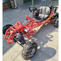 Karting à suspension intégrale pour divertissement, 270CC, 9HP, 4 temps, transmission à embrayage humide, karting pour adultes