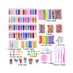 Hot Sale <b>Educational</b> Making Slime Kit Charms Glitter Accessories <b>Toy</b> Crystal Clear Slime <b>Kids</b> <b>Toy</b> - Product Image 1
