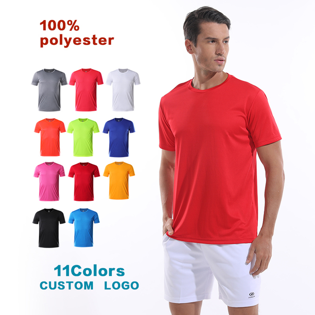 Custom Men Sport Fitness 100% Polyester QUICK DRY Sublimation T-shirt Men Blank Polyester Tshirt Unisex t Shirts