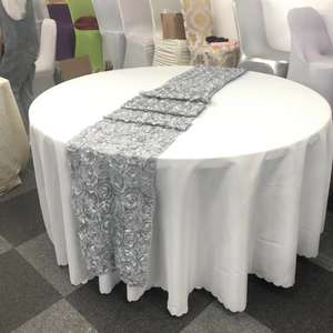 All'ingrosso Rosette <span class=keywords><strong>Runner</strong></span> da <span class=keywords><strong>tavolo</strong></span> per matrimoni feste banchetti decorazione rosetta <span class=keywords><strong>Runner</strong></span> misura rettangolo e tavola rotonda - Product Image 1