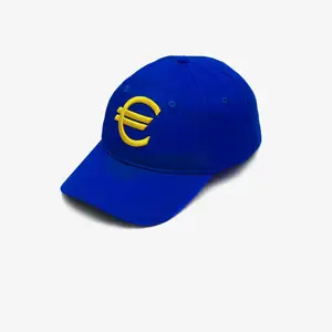 High Quality Custom Cotton Dad hat Baseball Cap Embroidery 6 Panel Blue Baseball Hat With Logo