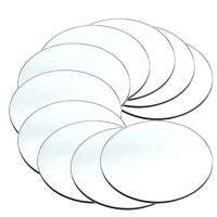 Plateau de bougie miroir carré/rond pour centre de table de mariage