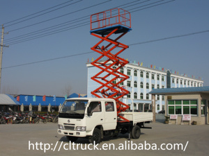 Hydraulische Auto Lift Voor Service Station Antenne Werk Truck 1000Kg Trail-Type Kleine <span class=keywords><strong>Platform</strong></span> Vouwen <span class=keywords><strong>Platform</strong></span> - Product Image 2