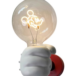 Lámpara de Pared de Mickey Mouse, Bombilla Incandescente E27, 220V, con Interruptor, Luz Decorativa para Habitación Infantil - Product Image 3