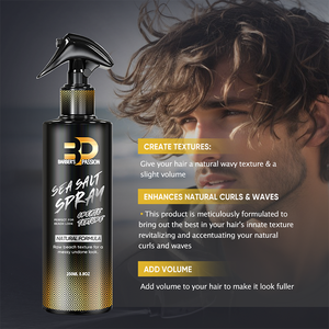 Anker-barbier passion, étiquette privée, amplifie les <span class=keywords><strong>cheveux</strong></span>, <span class=keywords><strong>spray</strong></span> <span class=keywords><strong>de</strong></span> sel <span class=keywords><strong>de</strong></span> <span class=keywords><strong>mer</strong></span>, pour hommes et femmes - Product Image 5