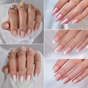 BTArtbox - Juego de uñas postizas de gel suave personalizadas con pegamento, venta al por mayor, uñas postizas de ataúd, bailarina, francesas, ojo de gato, marca privada - Product Image 5