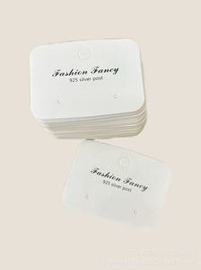 Chất Lượng Cao Dày Hơn Đồ Trang Sức Bao Bì & Hiển Thị Thẻ Đa Phong Cách Cổ Đồ Trang Sức Bông Tai Vòng Cổ Thẻ Với Biểu Tượng Tùy Chỉnh - Product Image 2