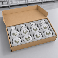 Diffuseur d'arômes pour voiture FTQS, rond, blanc, pendentif parfumé suspendu, désodorisant, OEM, marque privée, longue durée, cadeau auto
