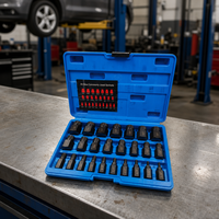 Kit de 25 extracteurs de vis, outils de démontage de boulons à tête cassée, tige hexagonale, pour réparation automobile et usage industriel