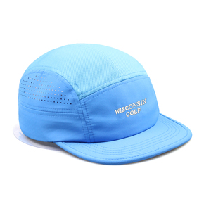 Mũ lưỡi trai ngoài trời tùy chỉnh, không cấu trúc, lỗ cắt laser, chống thấm nước, vành phẳng, <span class=keywords><strong>5</strong></span> tấm - Product Image 4