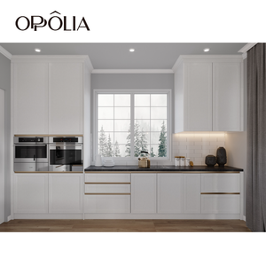 OPPOLIA وحدات بسيطة شاكر نمط كلوريد متعدد الفينيل العصري خزائن المطبخ - Product Image 1