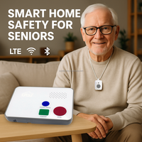 Système d'appel intelligent pour patients, hôpitaux et maisons de retraite, appel bidirectionnel mains libres, 4G LTE, bouton d'appel infirmière à une touche, détection de chute