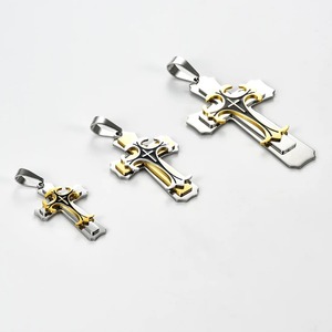 Collar con Colgante <span class=keywords><strong>de</strong></span> Cruz Punk <span class=keywords><strong>de</strong></span> Acero Inoxidable para Hombre y Mujer, Estilo Hip Hop, Tallas S/M/L, Joyería Religiosa con Cruz <span class=keywords><strong>de</strong></span> <span class=keywords><strong>Jesucristo</strong></span>, Amuleto <span class=keywords><strong>de</strong></span> Oración, Regalo - Product Image 6