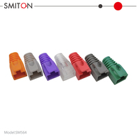 Protège-prises modulaires RJ45 CAT5E/CAT6/CAT6A/CAT7 – Manchons en plastique pour connecteurs Ethernet RJ45 – Protections en caoutchouc