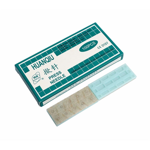 เข็มฝังเข็มแบบใช้แล้วทิ้งอเนกประสงค์และสติ๊กเกอร์ 100 ชิ้นคลาส 1 การฝังเข็มทางการแพทย์ที่หูจัดส่งฟรี - Product Image 4