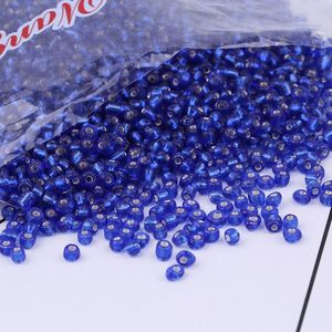 450g 3mm di cristallo argento e perle di vetro per bracciale e collana fai da te con decorazioni di perline larghe - Product Image 2