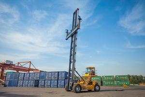 Barang baru seri 9 Ton K wadah kosong Stacker XCH907K wadah seluler mencapai Stacker Crane untuk dijual - Product Image 3