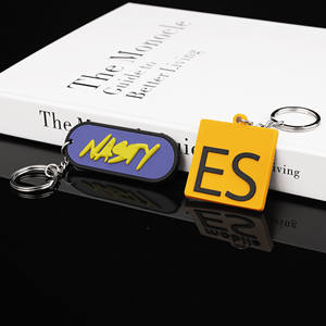 Vente en gros de porte-clés PVC 2D, impression personnalisée de paysages mignons, fourniture directe en usine - Product Image 4