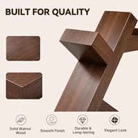 Support pour équipement de jeu 3-en-1 en bois avec base antidérapante pour manettes et casque PS5 Xbox Switch
