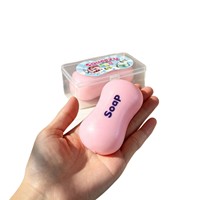 Jouet anti-stress souple en PVC en forme de savon, à rebond lent, créatif, 6 pièces en boîte, pour l'exportation