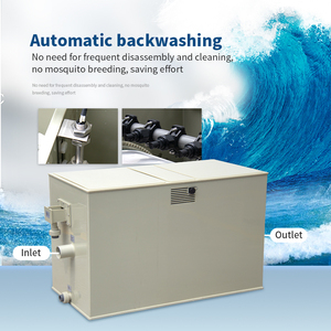 Sistema di Filtraggio a Tamburo Rotante Combinato QihangRAS YCM-02, Pompa per Laghetto per Pesci 18m3/h, Automatica per Laghetto <span class=keywords><strong>Koi</strong></span>, in PP per Uso Alimentare, per Acquacoltura - Product Image 6