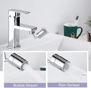 Vendita calda a doppia funzione cucina a 720 gradi grande angolo di rubinetto del lavandino aeratore per il lavaggio del viso, gargarismi, lavaggio degli occhi - Product Image 4