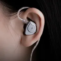 Écouteurs intra-auriculaires SIMGOT EW200 HiFi Audio IEM avec diaphragme SCP de 10 mm, double circuit magnétique et double cavité dynamique
