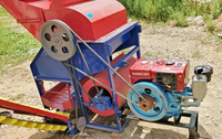 Machine robuste de décorticage et de ramassage d'arachides diesel pour usage agricole, ramasseur automatique d'arachides pour conditions de terrain sec et humide