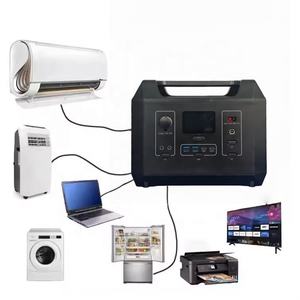 야외 태양 광 발전 순수 사인파 전기 발전기 충전식 Lifepo4 600W 손전등 휴대용 발전소 - Product Image 1