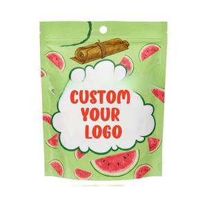 Emballage en plastique refermable résistant aux enfants 4x5, anti-odeurs, en aluminium, debout, 3,5, toucher doux, sac en mylar - Product Image 1