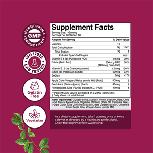 โรสเบสท์ ขายส่ง วิตามินกัมมี่ลดน้ำหนัก แอปเปิ้ลไซเดอร์วีนีการ์ ออร์แกนิค วีแกน 500 มก. พร้อมแม่เชื้อ ช่วยเสริมพลังงานและระบบเผาผลาญ - Product Image 6