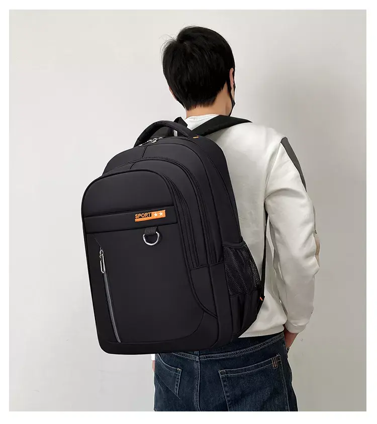 Mochilas escolares de viaje con logotipo personalizado para hombre, mochila antirrobo de gran capacidad con carga usb para ordenador portátil