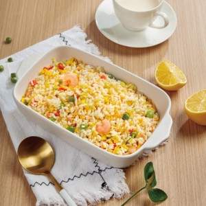 Sanquan sapore di ananas riso fritto congelato in stile cinese in agrodolce riso saltato in padella con uova e verdure pasto pronto - Product Image 5