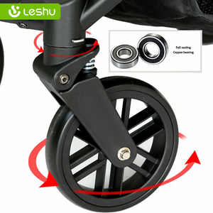 Bán buôn leshu K8 2-in-1 có thể gập lại Trọng lượng nhẹ Xe đẩy em bé với Oxford khung màu đen cho 0-3 năm - Product Image 5