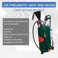 Applicateur de lubrifiant pneumatique pour huile de carter et de transmission AUTO 20L avec tube de niveau de liquide intégré