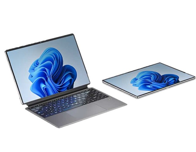 14 Inch Touch Screen Computer Laptop 2-in-1 Intel N100 Ram 16gb Rom 512gb Ssd Detectable Keyboard Win11