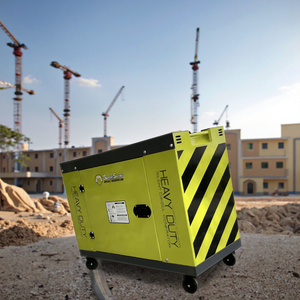 เครื่องกำเนิดไฟฟ้าดีเซลแบบปิดเสียงขนาดเล็กอัจฉริยะ 6KW 6KVA 10KW เฟสเดียว 220V แบบพกพา 50Hz สตาร์ทมือ/ไฟฟ้า พร้อมระบบ ATS - Product Image 2