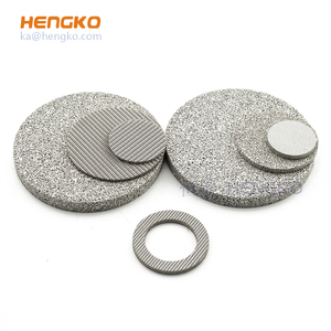Oem 0.2 5 10 20 40 50 70 90 micron thiêu kết xốp kim loại thép không gỉ Đĩa lọc - Product Image 5