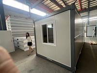 Mini-maison préfabriquée en acier pliable et portable, design moderne et respirant, à vendre