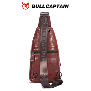 BULLCAPTAIN Bolso Bandolera de Cuero Genuino de Piel de Vacuno de Grano Completo para Hombre, Estilo Vintage, Venta al por Mayor, Logotipo Personalizado - Product Image 6
