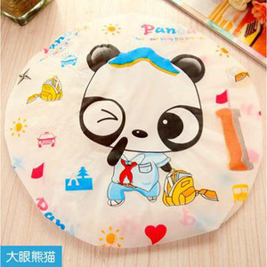 Suministro de gorros de ducha para mujer con dibujos animados, estilo japonés, gruesos, resistentes al aceite. - Product Image 4